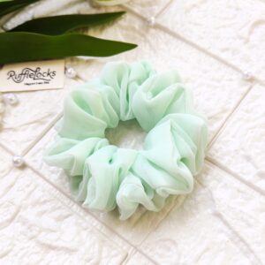 Georgette scrunchies Mint