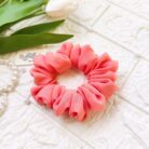 Georgette scrunchies Peach Bud
