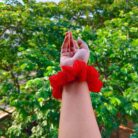 Georgette scrunchies Maroon
